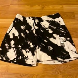 Hollister black and white shorts medium